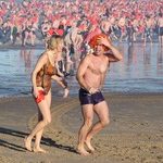 Đón năm mới ở vùng Kavkaz, LB Nga Bơi trong dòng nước lạnh cóng để chào đón năm mới