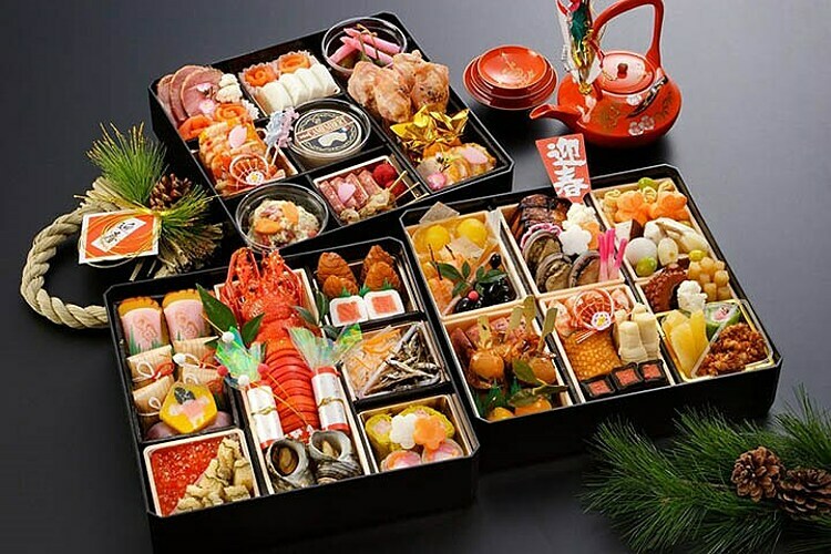 Những món ăn dành cho ngày tết ở Nhật Bản gọi là Osechi. Ảnh: Hải Yến.