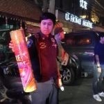 Khách Anh chết khi đốt pháo giao thừa Ống pháo được cho là đã phát nổ trúng mặt nạn nhân. Ảnh: Pattaya News.