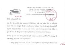 Nghiêm túc chấp hành các quy định về phòng chống dịch nCoV tại Australia Công văn cập nhật thông tin bệnh nCoV tại Australia của công ty đối tác của Tugo - Ảnh: Tugo