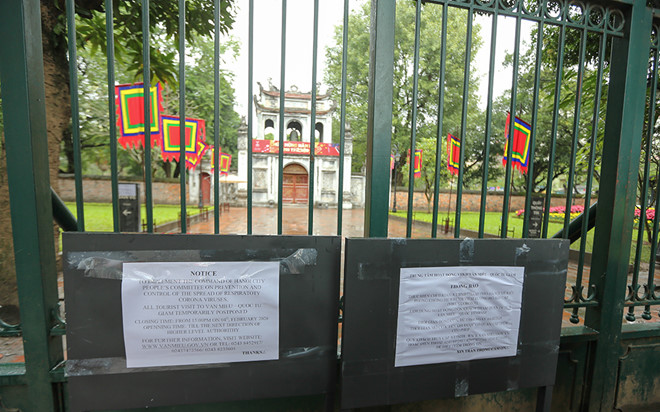 Nhiều di tích Hà Nội đóng cửa, dừng đón du khách để phòng tránh dịch Corona - ảnh 4