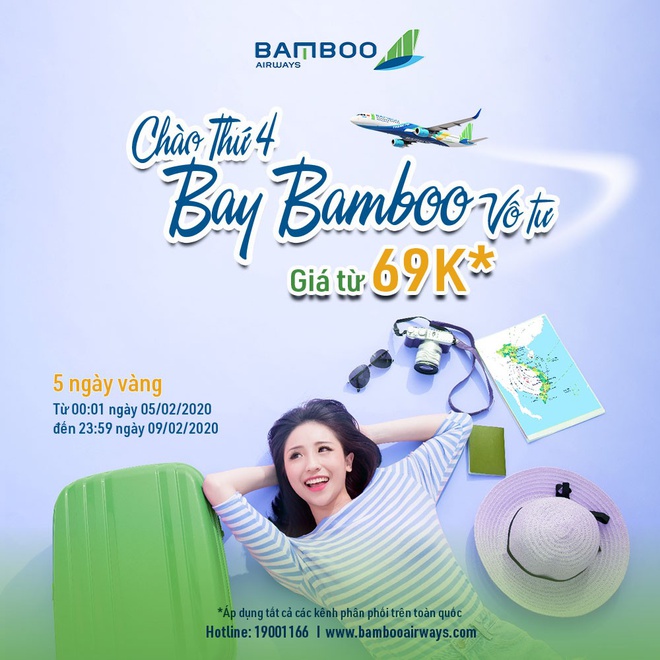 Bamboo Airways trien khai 5 ngay uu dai, mua ve tu 69.000 dong hinh anh 3 Anh_3.jpg
