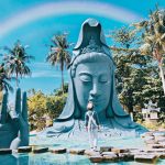 Chùa Phú Yên có tượng Phật Bà như ẩn mình dưới nước Chua Phu Yen co tuong Phat Ba nhu an minh duoi nuoc hinh anh 1