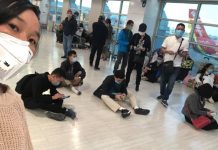 Ngưng chuyến bay giữa Việt Nam – Trung Quốc: Nhiều du khách Việt đang kẹt ở Đài Loan Du khách Việt đi tự do ở sân bay Đài Loan /// Ảnh minh họa