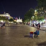 Phố đi bộ đìu hiu khách Phố đi bộ Nguyễn Huệ trong mùa dịch vắng bóng người đi bộ. Ảnh: Tâm Linh