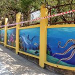 Bức tường bích họa ở Nha Trang: Chuẩn bị để đón du khách sau dịch Covid-19 Công trình “Bích họa đại dương” là một phần trong dự án bảo tồn vịnh Nha Trang