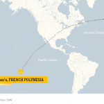 Lập kỷ lục thế giới nhờ Covid-19 Đường bay của chuyến bay lập kỷ lục. Ảnh: CNN.