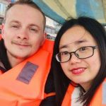 Nhà hàng từ chối khách Trung Quốc Matthew gặp Xiang sau khi chuyển đến Trung Quốc 5 năm trước, đây là lần đầu anh đưa vợ thăm quê nhà tại Anh. Ảnh: SWNS.