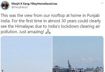 Kinh ngạc, bầu trời Ấn Độ bỗng trong xanh sau lệnh phong tỏa do COVID-19 Kinh ngạc, bầu trời Ấn Độ bỗng trong xanh sau lệnh phong tỏa do COVID-19 - Ảnh 1.