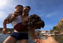 Bẻ san hô ở Hang Rái chụp ảnh, hướng dẫn viên du lịch tự do xin lỗi Hình ảnh mà H. khoe tắm biển, lặn, bẻ san hô trong khu vực Hang Rái bị dư luận phẫn nộ /// Ảnh cắt từ clip