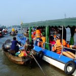 Liên kết phát triển du lịch TP.HCM và Đồng bằng sông Cửu Long Du lịch chợ nổi Cái Răng ở Cần Thơ /// Ảnh: Giang Vũ