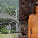 Nữ du khách bị bắt vì khỏa thân quay video trên cây cầu linh thiêng Nữ du khách bị bắt vì khỏa thân quay video trên cây cầu linh thiêng - 1