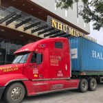 Khách sạn ở Đà Nẵng dùng xe container chắn bão số 9 bao so 9 anh 1