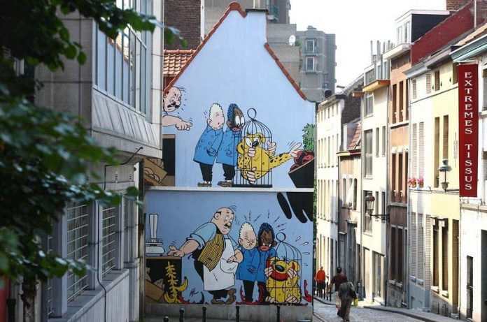 Con đường truyện tranh ở Bỉ, đi đâu cũng thấy hình ảnh hoạt hình trên phố - 1