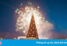 Nước Nga trang hoàng đường phố chào năm mới 2021