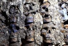 Bí mật “rợn người” ở tháp đầu lâu Aztec tại Mexico Bí mật rợn người ở tháp đầu lâu Aztec tại Mexico - Ảnh 1.