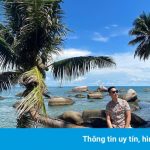 Cây dừa nằm hút khách check-in ở Hòn Sơn