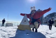 Du khách nườm nượp lên Fansipan chụp ảnh tuyết ngày cuối năm Du khách nườm nượp lên Fansipan chụp ảnh tuyết ngày cuối năm - Ảnh 1.