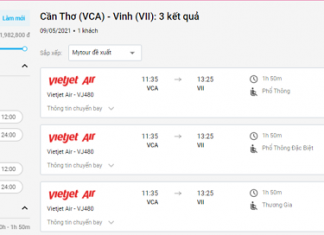 Những điều du khách cần biết khi đặt vé máy bay Cần Thơ Vinh vé máy bay cần thơ vinh