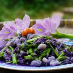 Bông lục bình xào tép sông thành đặc sản Bông lục bình xào tép sông thành đặc sản