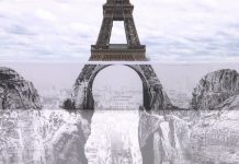 Nghệ thuật sắp đặt 3D chào mừng Tháp Eiffel sắp đón khách trở lại Nghệ thuật sắp đặt 3D chào mừng Tháp Eiffel sắp đón khách trở lại - Ảnh 1.