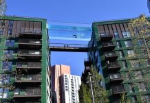 Độc đáo, “hồ bơi giữa trời” vắt ngang 2 tòa nhà ở London (Anh) Độc đáo, “hồ bơi giữa trời” vắt ngang 2 tòa nhà ở London (Anh) - Ảnh 1.