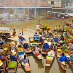Dạo chơi chợ nổi Damnoen Saduak – khu chợ cổ lâu đời nhất Thái Lan
